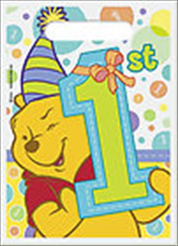 Winnie the Pooh Boy or Girl 1st Birthday Favor Bags (8ct)